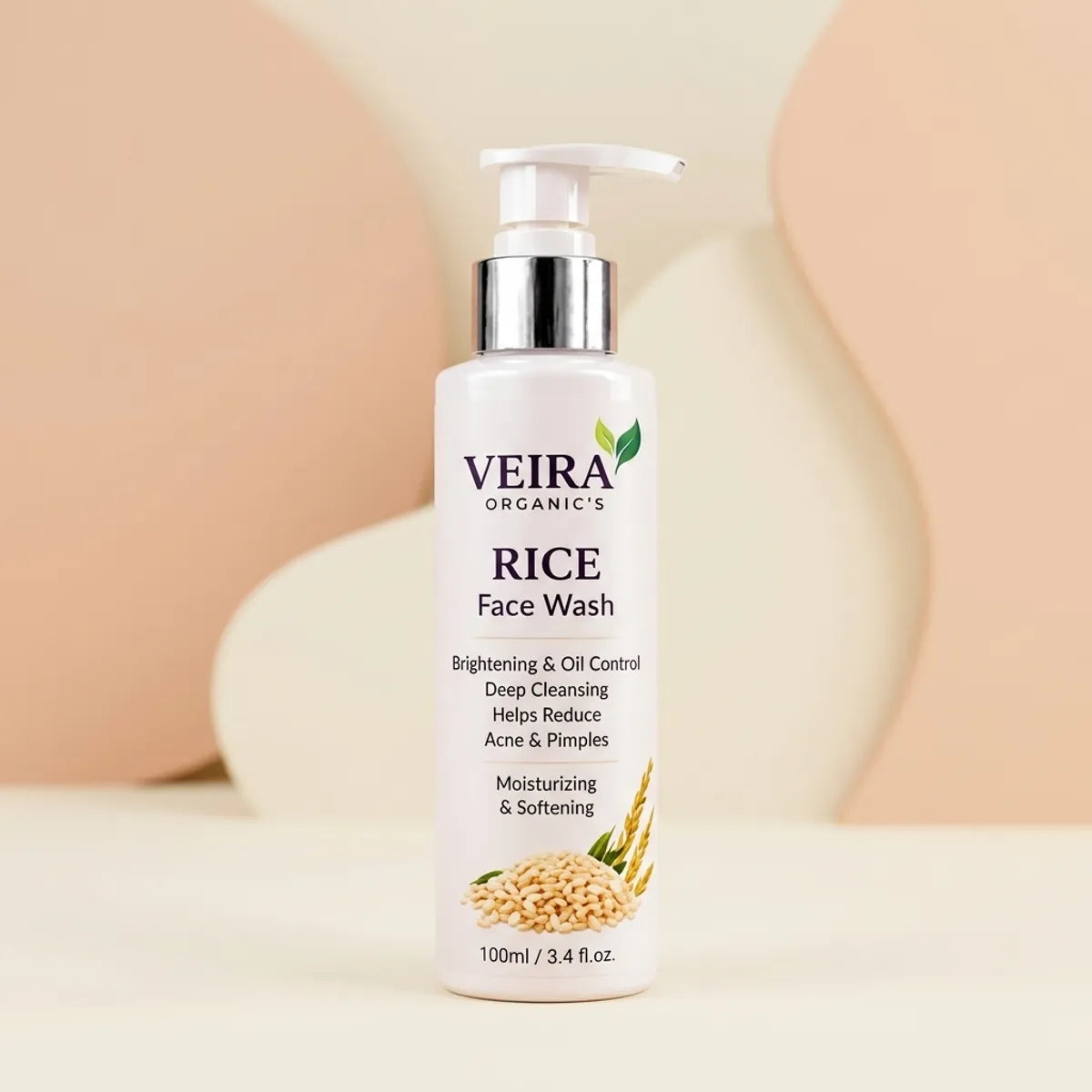Rice Face Wash | Brightening & Oil Control | Deep Cleansing | Reduces Acne & Pimples | 100ml