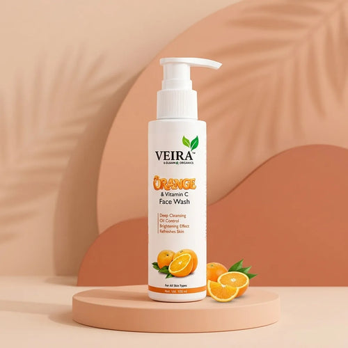 Orange & Vitamin C Face Wash | Deep Cleansing & Brightening | Oil Control | Refreshing Formula | 100ml
