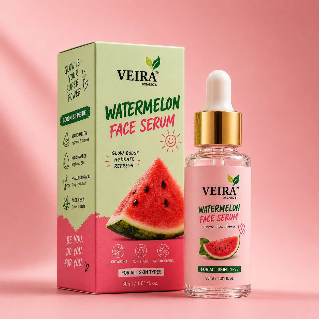 Watermelon Face Serum – Glow, Hydrate & Refresh