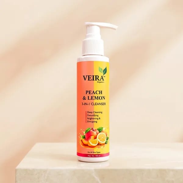 VEIRA Organics Peach & Lemon 3-in-1 Cleanser | 100ML
