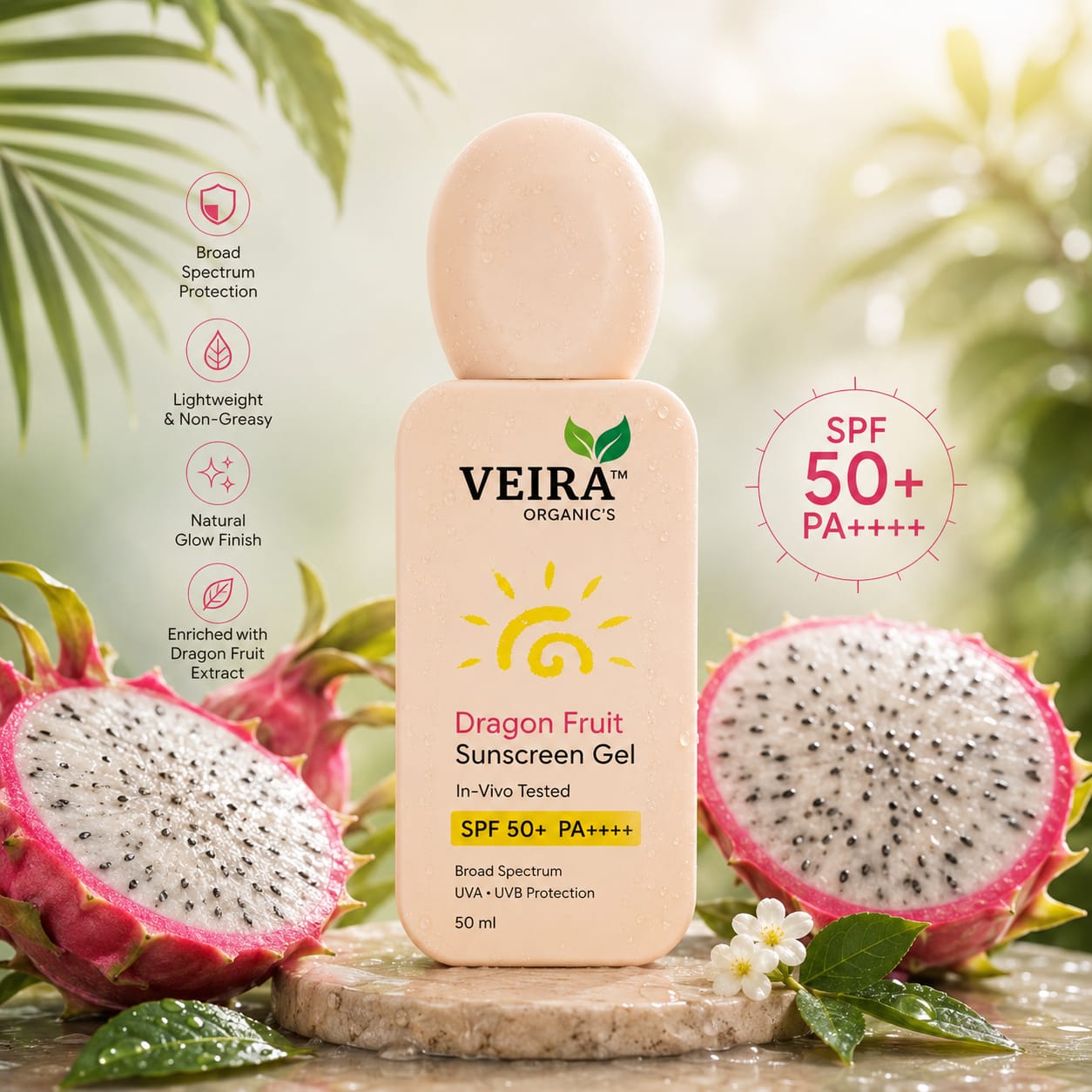 Dragon Fruit Sunscreen Gel SPF 50+ PA++++