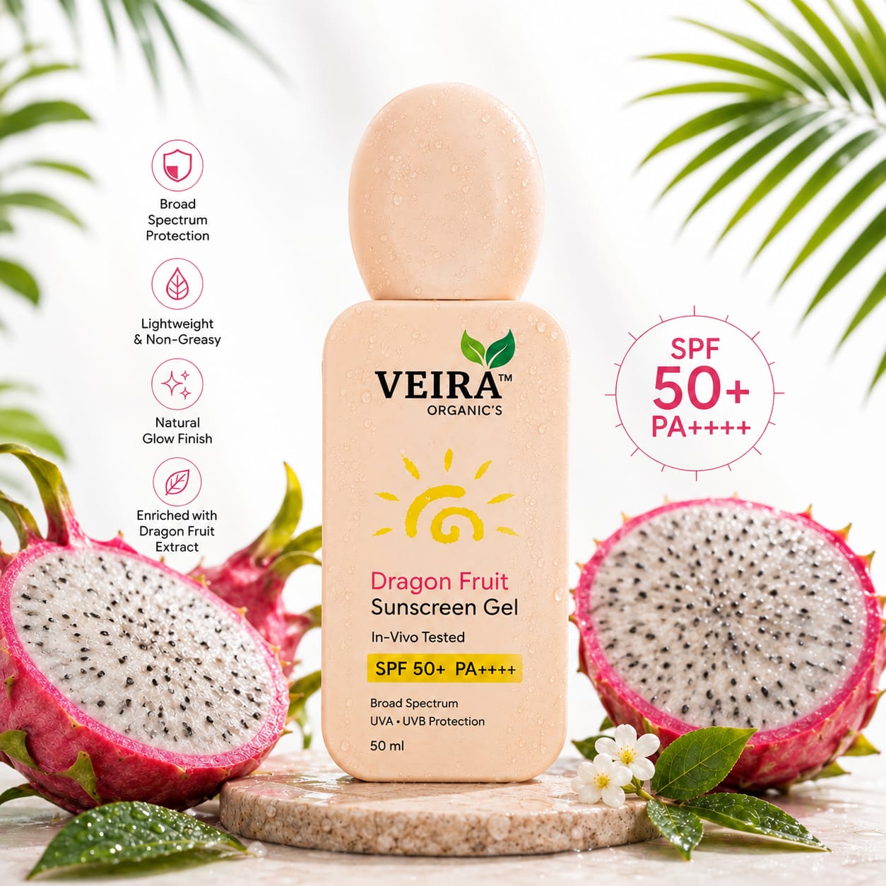 Dragon Fruit Sunscreen Gel SPF 50+ PA++++